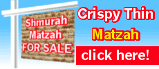 CAS Shmurah Matzah Sale - April 12