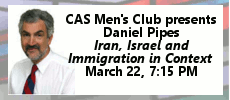 CAS Mens Club Presents Daniel Pipes