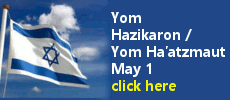 Israel Memorial Day Commemoration and Yom Haatzmaut Celebration